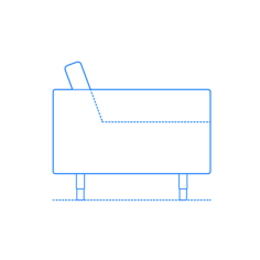 Furniture Armchairs Ikea Landskrona Armchair Sticker Outline Svg File, Free Vectors File